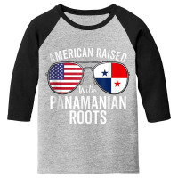 American Raised With Panamanian Roots Usa Panama Flag Tank Top Youth 3/4 Sleeve | Artistshot