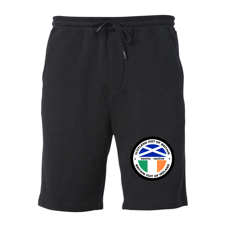 Scotland Out Of Britain - Britain Out Of Ireland - Snp - Sf- Celtic -  Fleece Short | Artistshot