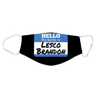 Hello My Name Is Lesco Brandon Funny Let S Go Brandon T Shirt Face Mask | Artistshot