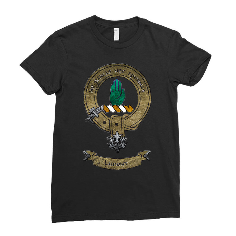 Clan Lamont Scottish Pride Family Coat Of Arms Ladies Fitted T-Shirt by Sheppard Karena | Artistshot