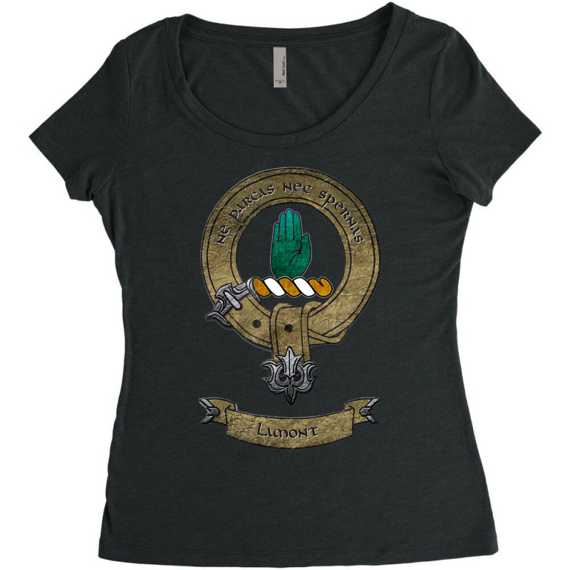 Clan Lamont Scottish Pride Family Coat Of Arms Women's Triblend Scoop T-shirt by Sheppard Karena | Artistshot