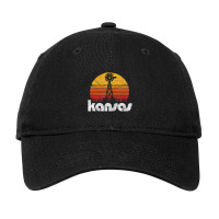 Vintage Kansas Distressed 80's Sun & Windmill Adjustable Cap | Artistshot