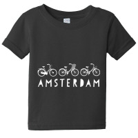 Bike Europe On Bicycle Amsterdam Bike Baby Tee | Artistshot