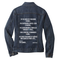 Gamer Remastered Edition Ladies Denim Jacket | Artistshot