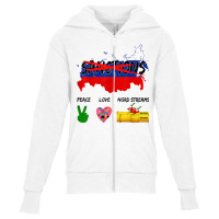 Peace Love And Nord Streams Remove All Sanctions On Russia T Shirt Youth Zipper Hoodie | Artistshot