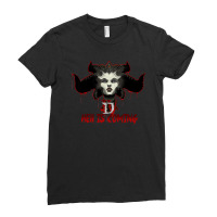 Diablo 4 Hell Is Coming Ladies Fitted T-shirt | Artistshot