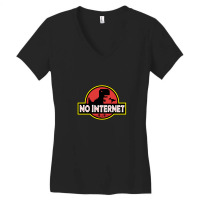 No Internet Park Women's V-neck T-shirt | Artistshot