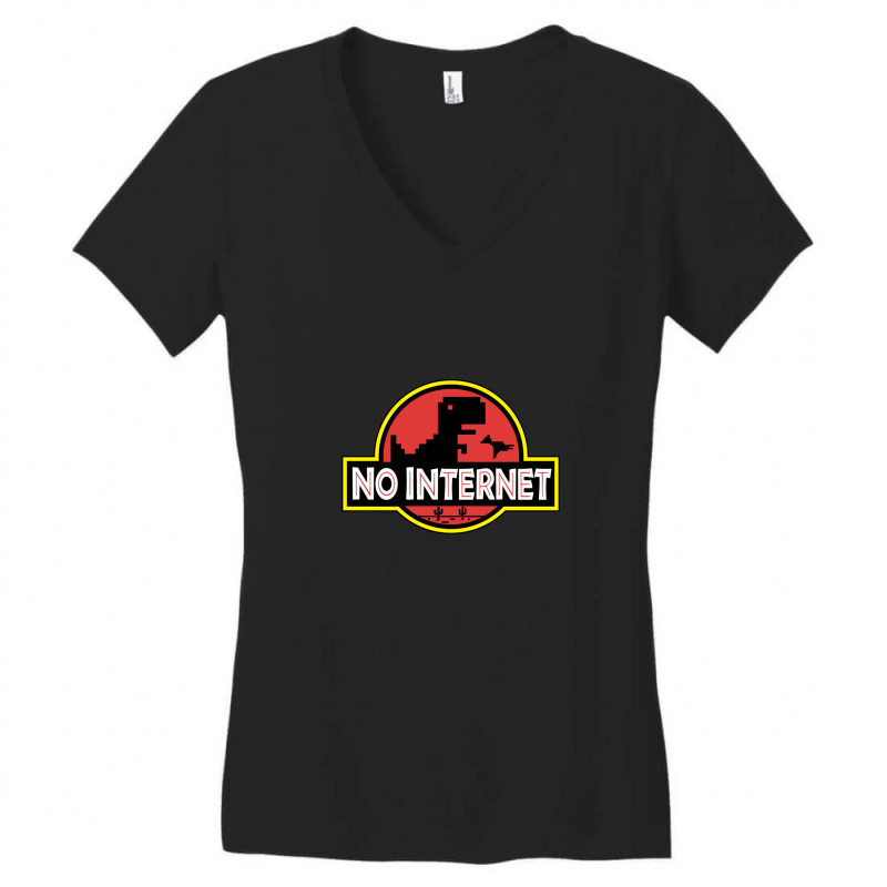 No Internet Park Women's V-Neck T-Shirt by CodyChambers | Artistshot