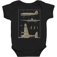 Caproni Ca.313 Italian Ww2 Recon Bomber Plane Diagram Gift Baby Bodysuit | Artistshot