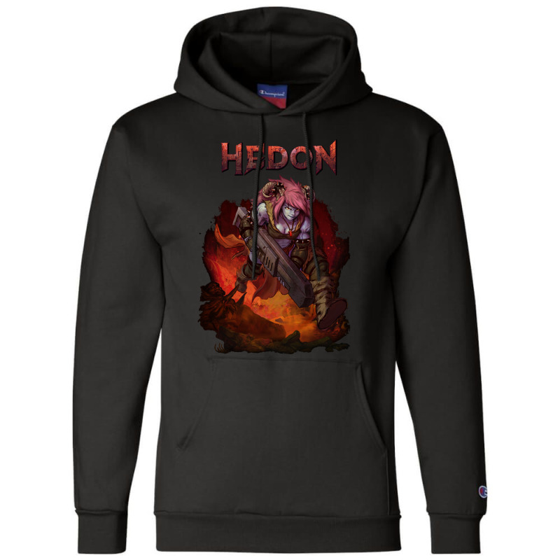 Hedon Original Cover Art (clothing Splash) Champion Hoodie | Artistshot