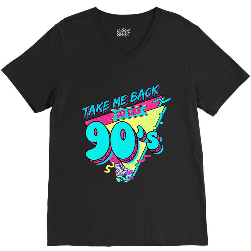 Vintage Music Tape 90's Take Me Back To The 90s V-neck Tee | Artistshot