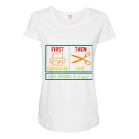 First Laminate Then Cut Funny Aba Sped Teacher Behavior Tech T Shirt Maternity Scoop Neck T-shirt | Artistshot