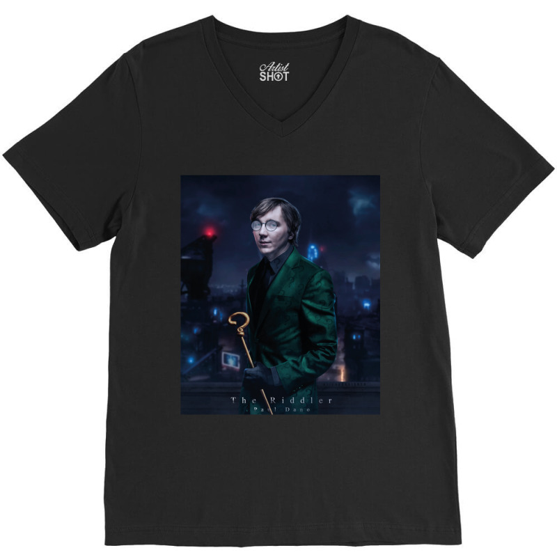 Paul Dano The Riddler I Love Paul Dano Paul Dano The Riddler I Love Pa V-neck Tee | Artistshot