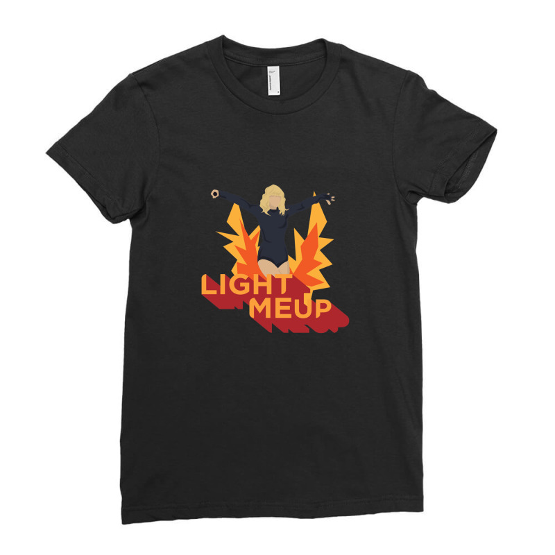 Light Me Up Ladies Fitted T-Shirt by WayneDavid | Artistshot