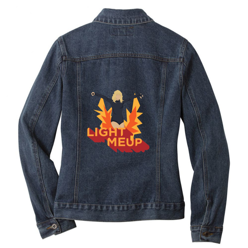 Light Me Up Ladies Denim Jacket by WayneDavid | Artistshot