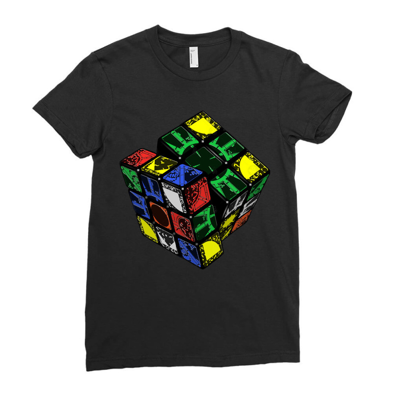 Rubik's Lament Ii, Rubik's Lament Ii Art, Rubik's Lament Ii Vintage, R Ladies Fitted T-Shirt by SHOP8UY | Artistshot