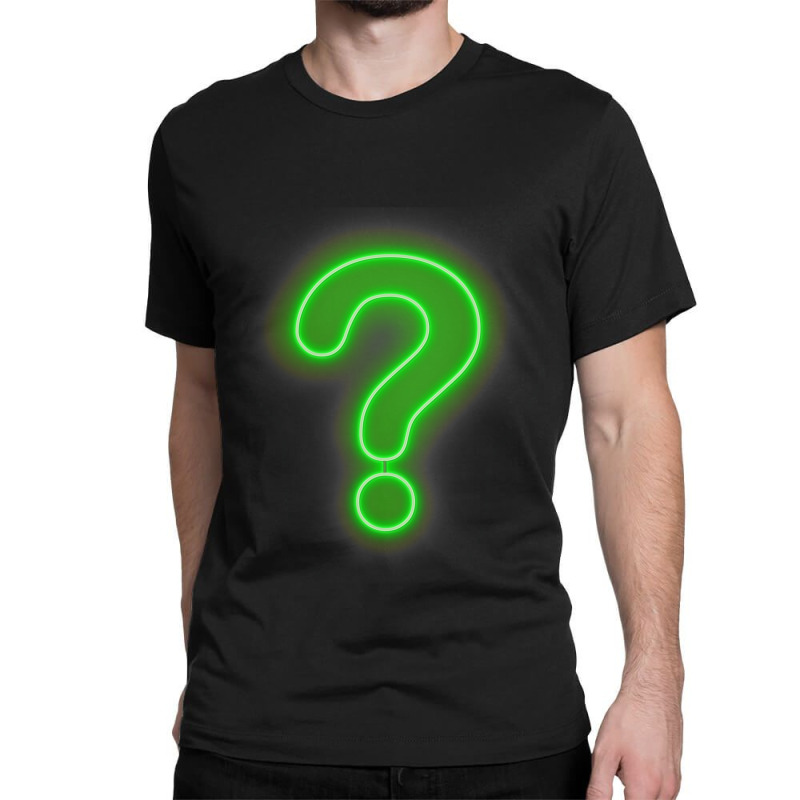 Question Mark Neon Sign Classic T-shirt | Artistshot