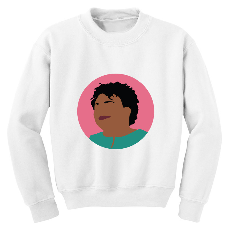 Stacey Abrams Minimalist Art Youth Sweatshirt by Kippycube | Artistshot