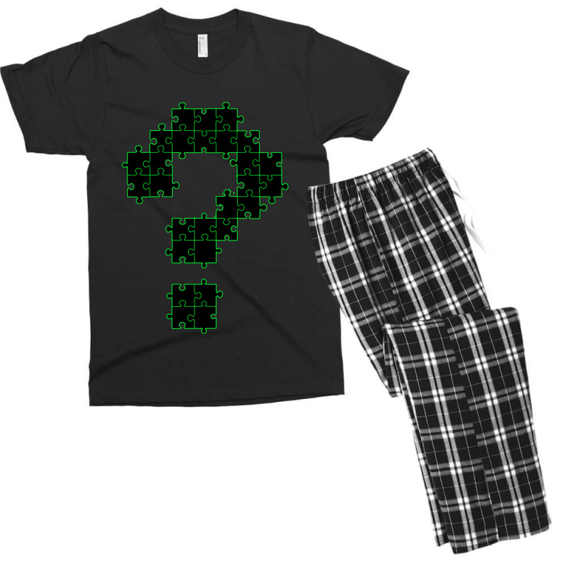 Question Mark Puzzle Men's T-shirt Pajama Set | Artistshot