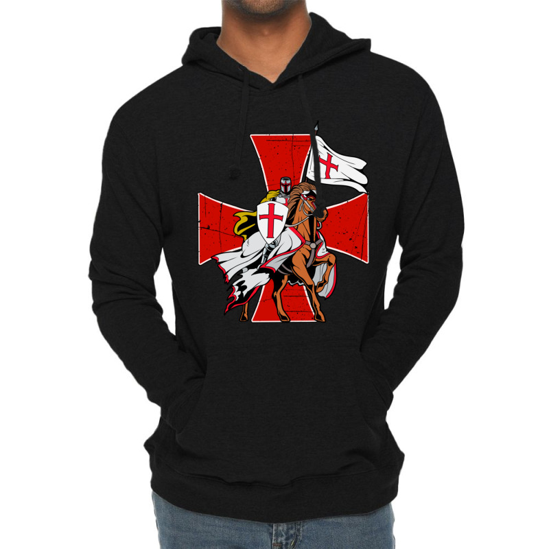 Knights Templar Crusader Medieval Lightweight Hoodie | Artistshot