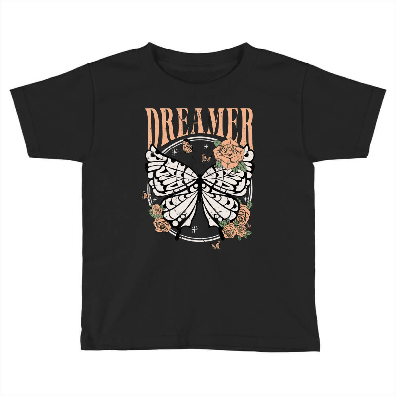 Vintage Retro Dreamer Butterfly 80's 90's Style Lover Toddler T-shirt by Kosdapen517 | Artistshot