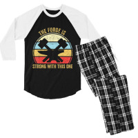 The Forge Is Strong With This One Blacksmith Men's 3/4 Sleeve Pajama Set | Artistshot