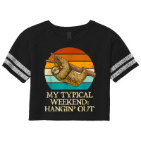 My Typical Weekend Hangin’ Out Funny Sloth Lover Humor Lazy T Shirt Scorecard Crop Tee | Artistshot