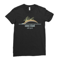 New York Beach Souvenir   Coney Island T Shirt Ladies Fitted T-shirt | Artistshot