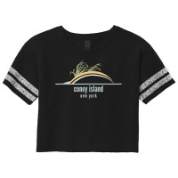 New York Beach Souvenir   Coney Island T Shirt Scorecard Crop Tee | Artistshot