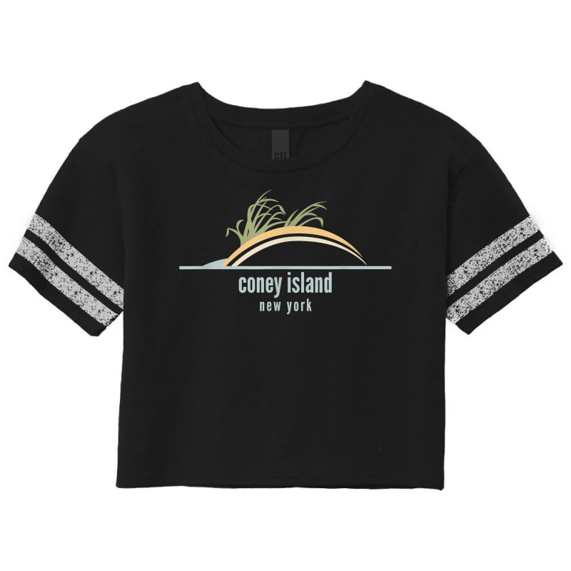 New York Beach Souvenir   Coney Island T Shirt Scorecard Crop Tee by cm-arts | Artistshot