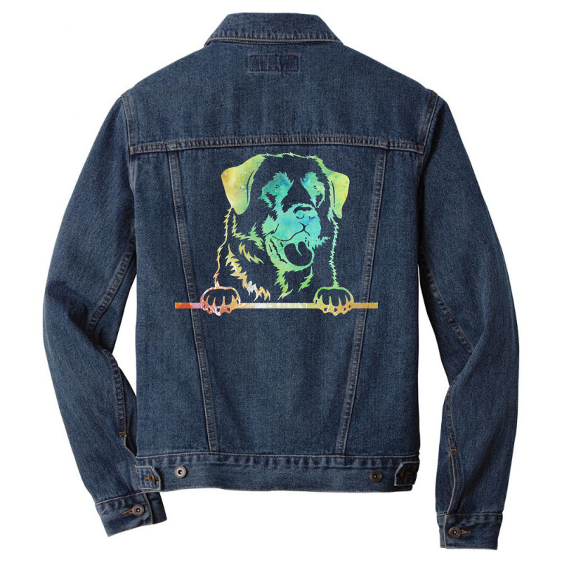 Anatolian Shepherd Dog Art T  Shirt Anatolian Shepherd Dog T  Shirt (2 Men Denim Jacket by heaneyrickey | Artistshot