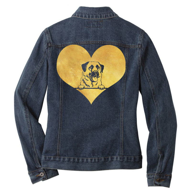 Anatolian Shepherd Dog Art T  Shirt Anatolian Shepherd Dog Ladies Denim Jacket by heaneyrickey | Artistshot