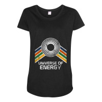 Universe Of Energy In Vintage Distressed Style 1 Maternity Scoop Neck T-shirt | Artistshot