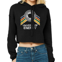 Universe Of Energy In Vintage Distressed Style 1 Cropped Hoodie | Artistshot