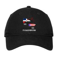 Half Puerto Rican Half Dominican Flag Map Combined Pr Rd T Shirt Adjustable Cap | Artistshot