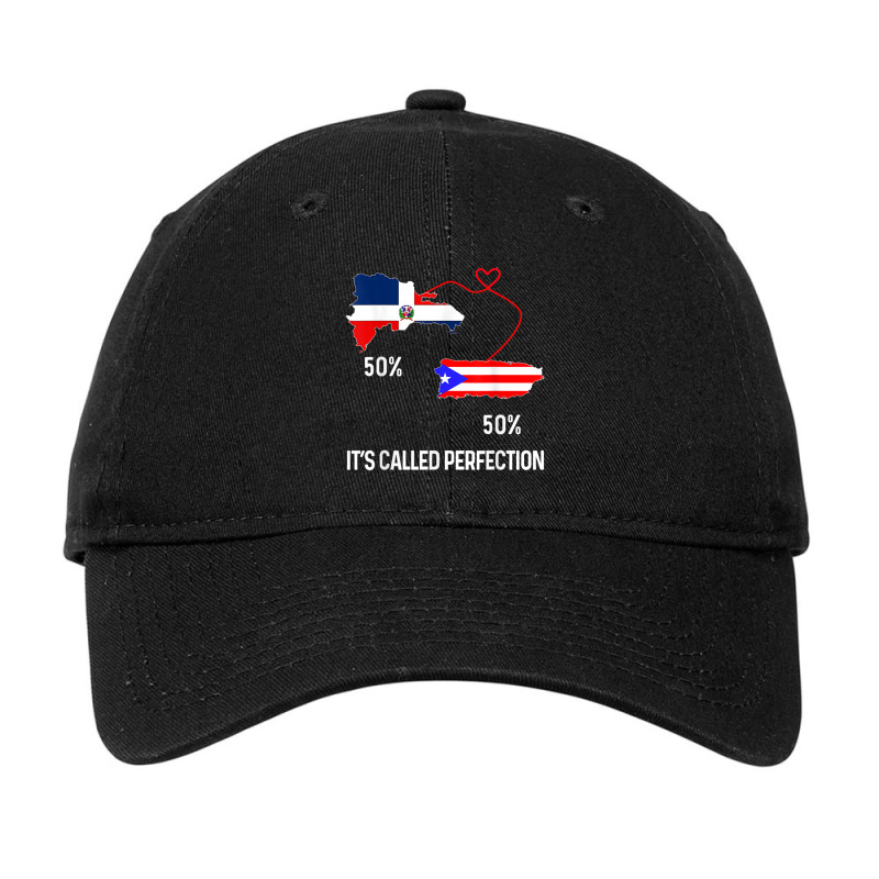 Half Puerto Rican Half Dominican Flag Map Combined Pr Rd T Shirt Adjustable Cap by cm-arts | Artistshot