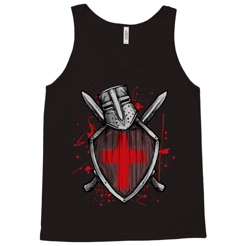 Templar Knight Crusader Crusades Tank Top | Artistshot