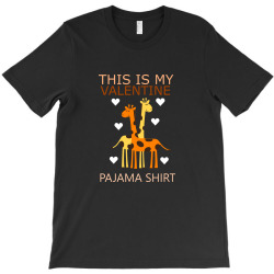 This My Valentine Pajama Shirt T-shirt Designed By Clusivebrillystore