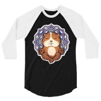 Guinea Pig Meditating Women Meditation Relaxation Yoga T 3/4 Sleeve Shirt | Artistshot