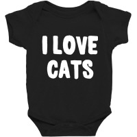 I Love Cats Baby Bodysuit | Artistshot