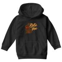 Bite Me Chocolate Bunny Missing Part Ear Youth Hoodie | Artistshot