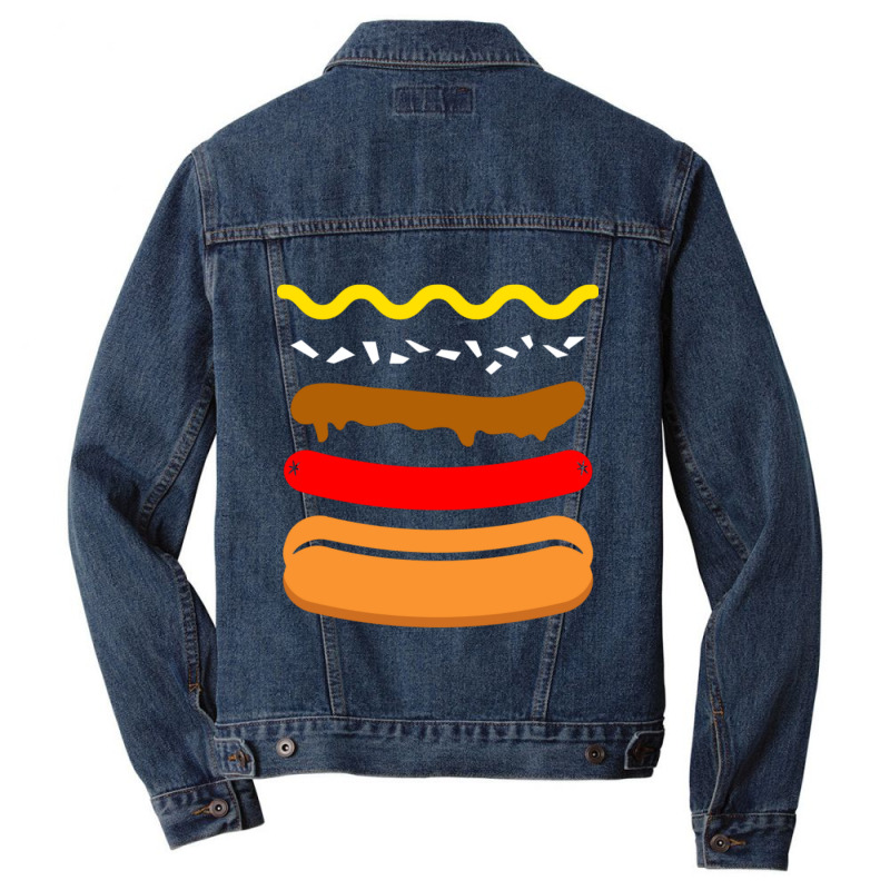 Michigan Coney Dog Men Denim Jacket | Artistshot