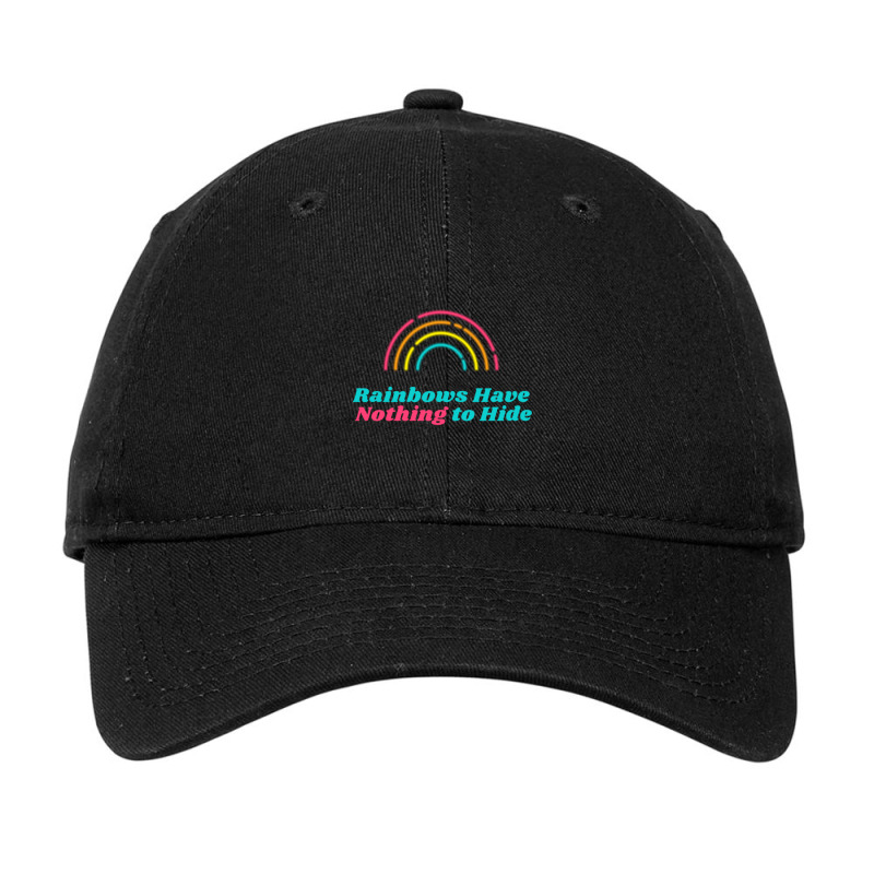 Rainbows Have Nothing To Hide Adjustable Cap by Kenruhaea79 | Artistshot