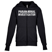 Paranormal Investigator Long Sleeve T Shirt Youth Zipper Hoodie | Artistshot