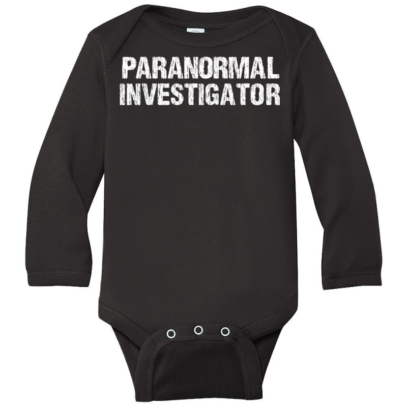 Paranormal Investigator Long Sleeve T Shirt Long Sleeve Baby Bodysuit by cm-arts | Artistshot