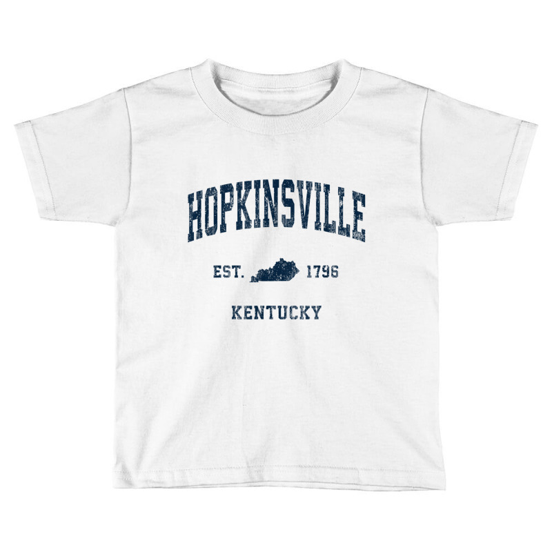 Hopkinsville Kentucky Ky Vintage Athletic Navy Sports Design T Shirt Toddler T-shirt | Artistshot