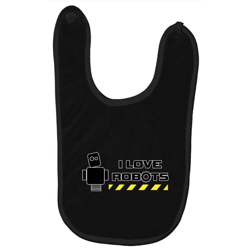 I Love Robots Technology Baby Bibs | Artistshot