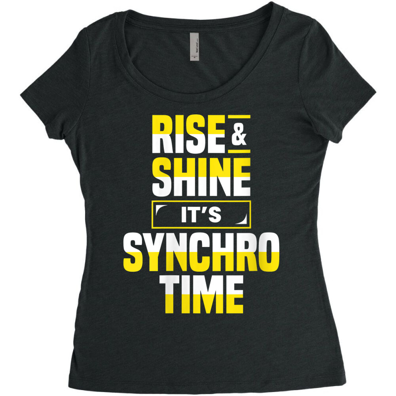 Womens Synchro Time Synchronized Swimming Artistic Swimmer Apparel V N Women's Triblend Scoop T-shirt by sadukakehy | Artistshot