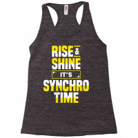 Womens Synchro Time Synchronized Swimming Artistic Swimmer Apparel V N Racerback Tank | Artistshot