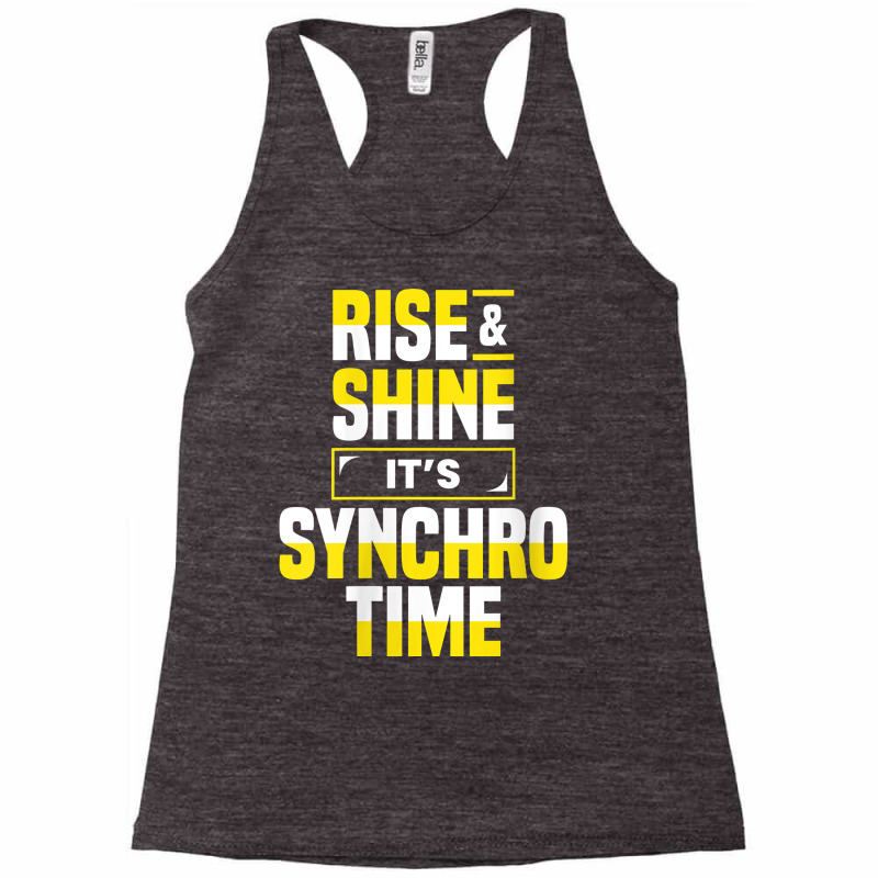 Womens Synchro Time Synchronized Swimming Artistic Swimmer Apparel V N Racerback Tank by sadukakehy | Artistshot